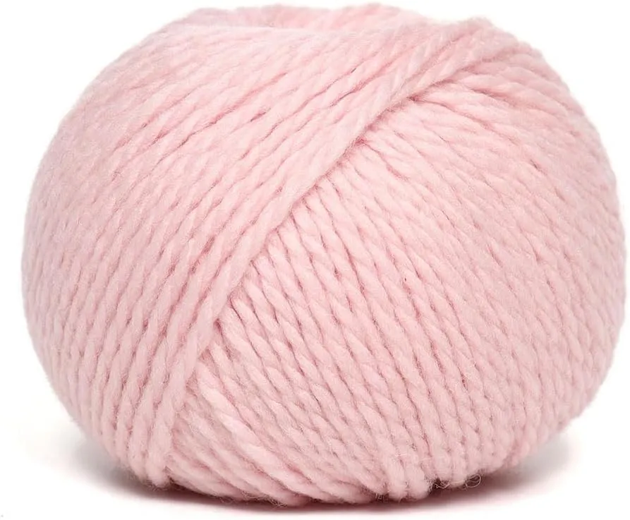 100% Highland Wool Yarn - Sourced Directly from Peru - Heavenly Soft and Perfect for Knitting and Crocheting (Worsted, Baby Pink)