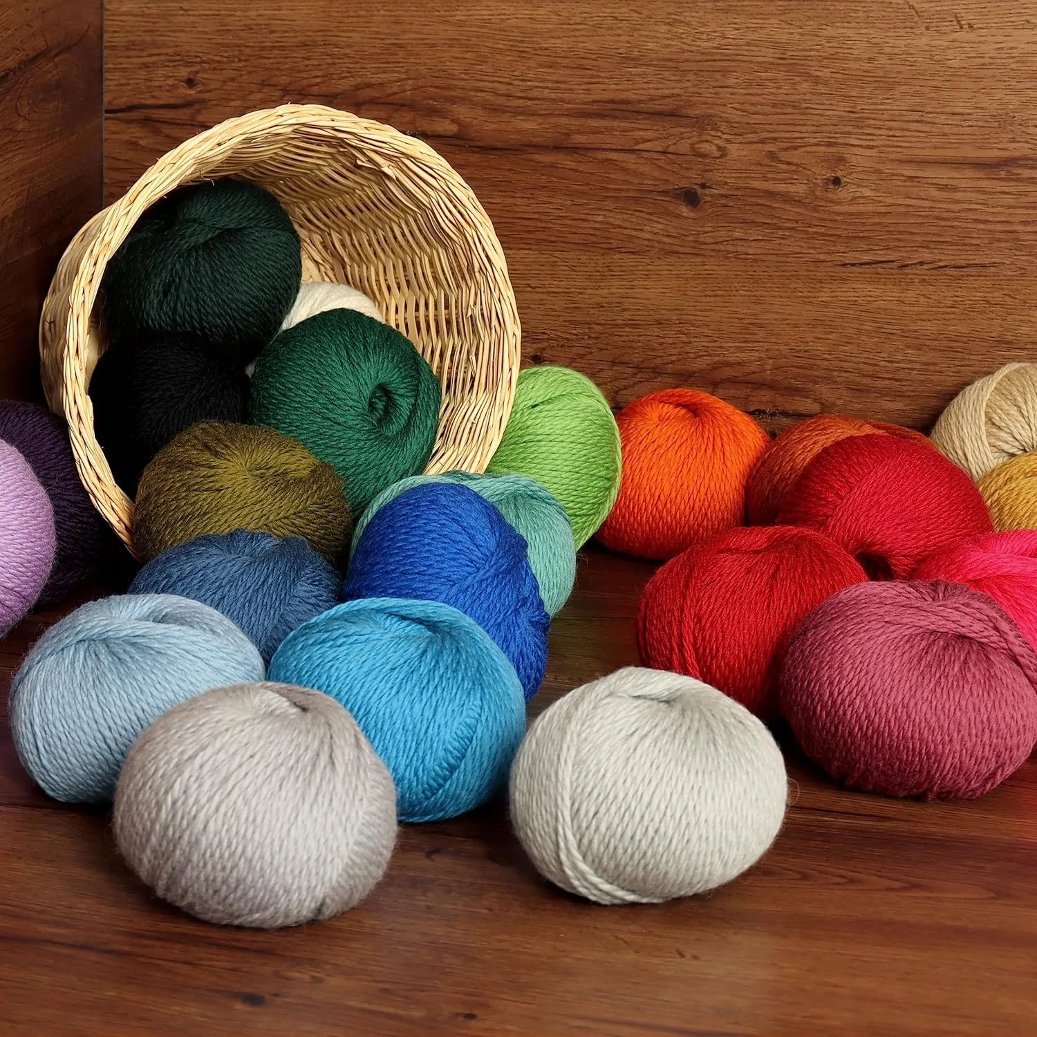 100% Highland Wool Yarn - Sourced Directly from Peru - Heavenly Soft and Perfect for Knitting and Crocheting (Worsted, Baby Pink)