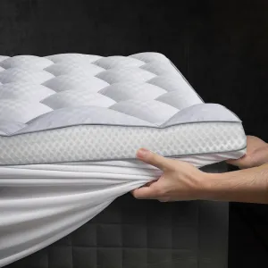 3 Inch Ultra-Fluffy Memory Foam Mattress Topper Twin for Back Pain, Extra Soft Pillow Top Twin Mattress Topper with 4X Support, Mattress Pad with Breathable Air Mesh Sides, 6-21'' Deep Pocket