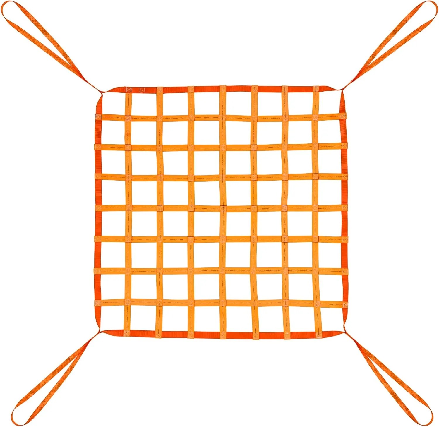 3.28' x 3.28' Cargo Lifting Nets - Flat Polyester Sling Hoisting Net - Max. Load Capacity: 661lbs.