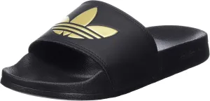 Adidas Adilette Lite W Sandals, Women's Size 6, Black, Solid, Slide, Casual, Logo, No Heel, Open Toe, Lightweight, Outdoors, 2024, GZ6196, 22.5 cm
