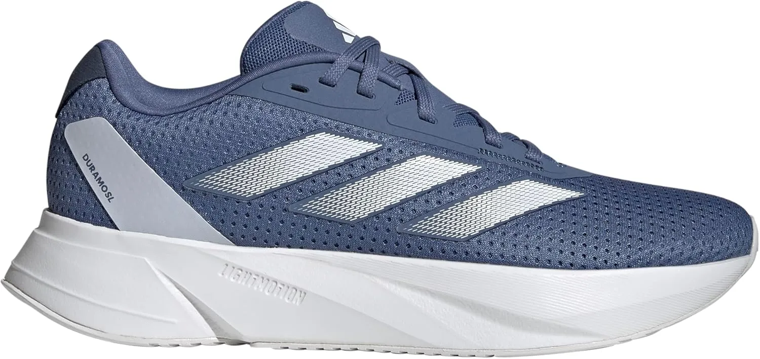 adidas Women's Duramo SL Running Sneaker, Crew Blue/White/Dash Grey, 7