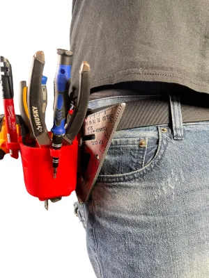 All-N-One PRO Tool Holster and Tool Organizer | Drill Gun Holster | Hammer Holster | Nail Gun Holster | Sqeed Square Holster | Hammer Loop