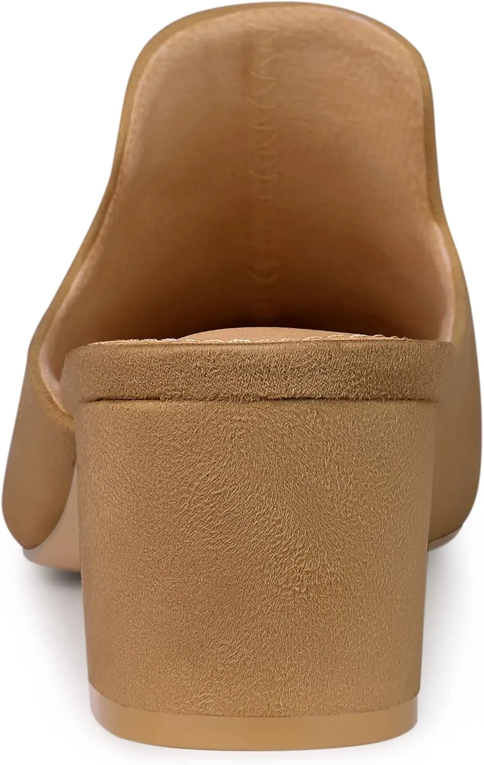 Allegra K Women's Slip on Pointed Toe Chunky Heels Slide Mules