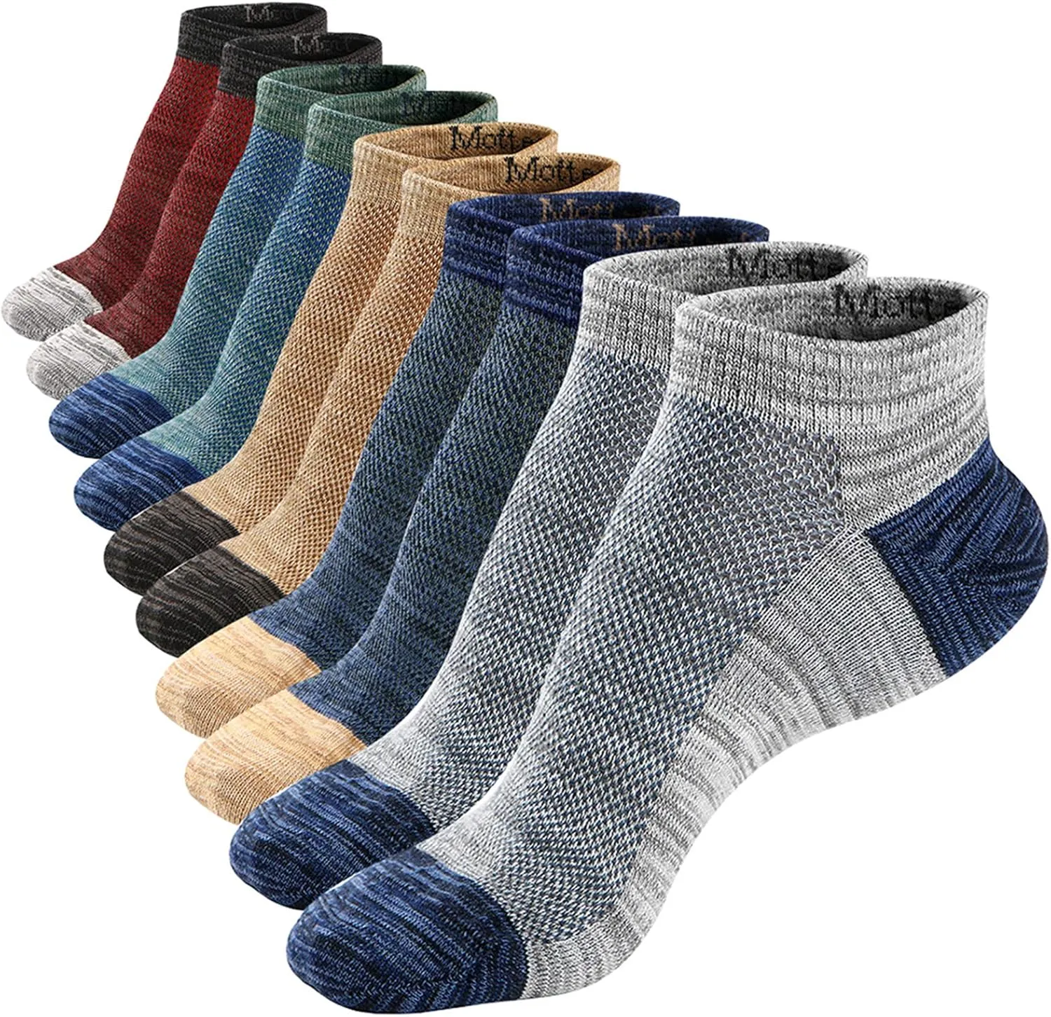 Ankle Low Cut Socks for Men/Women Short Cotton Casual Anti-Skid Moisture Wicking Socks