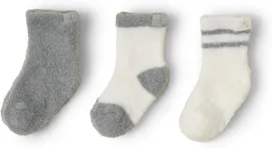 Barefoot Dreams Unisex Baby CozyChic Lite Infant 3 Pack Sock Set