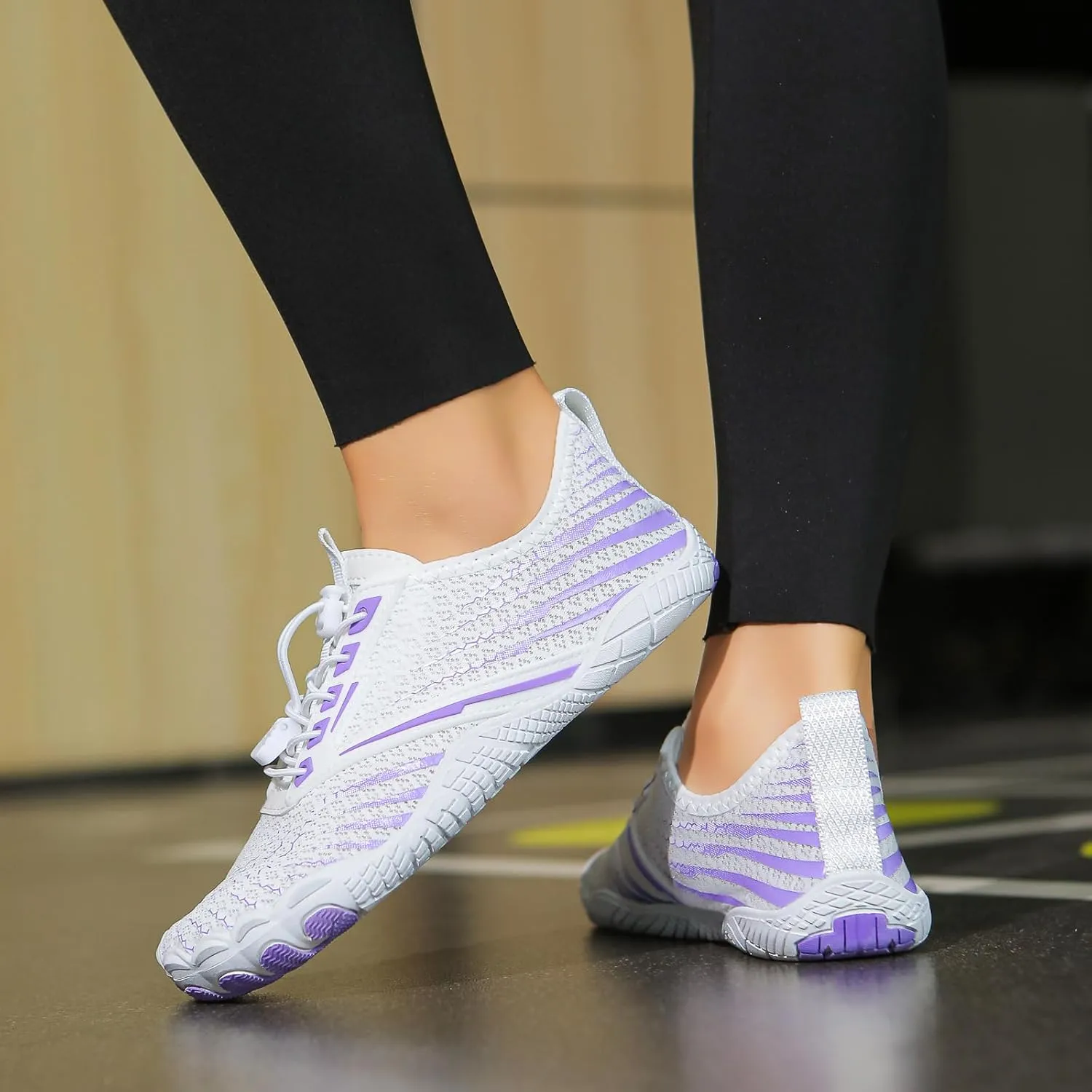Barefoot Womens Men Pro Shoes with Wide Toe Box Healthy and Non-Slip Breathable Fashion Hiking Footwear Shoe Unisex Pro Box Outdoor Lightweight Hike Athletic Walking Running Sneakers Unisex