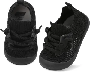 BARERUN Baby Shoes Baby First Walking Shoes Infant Sneakers Wide Barefoot Slip on Soft Sole Boys Girls Crib Shoe Toddler Breathable Lightweight House Socks
