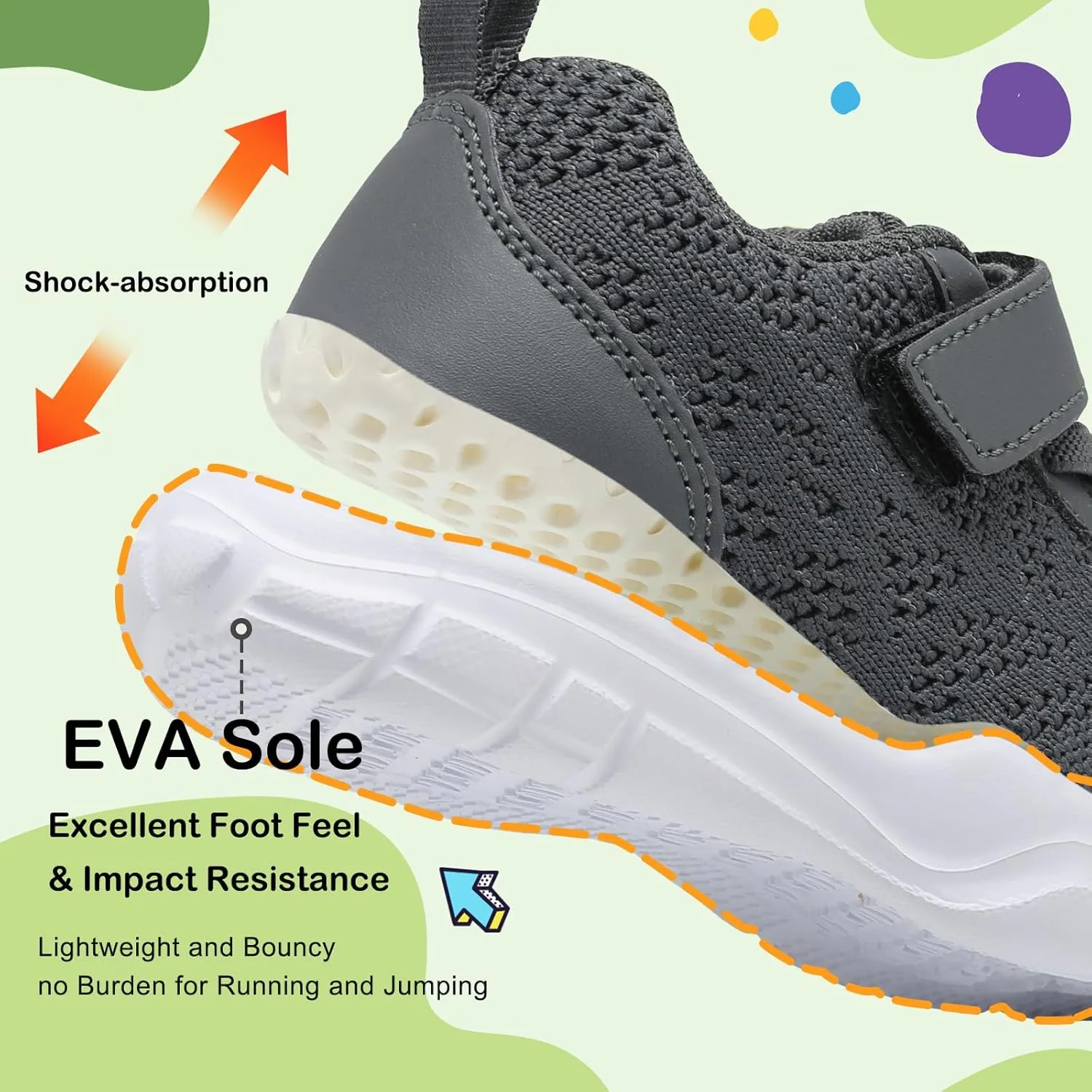 BARERUN Toddler Shoes Boys Girls Barefoot Shoes Kids Breathable Sneakers School Tennis Shoes Slip on Running Shoes Infant Toddler Walking Shoes