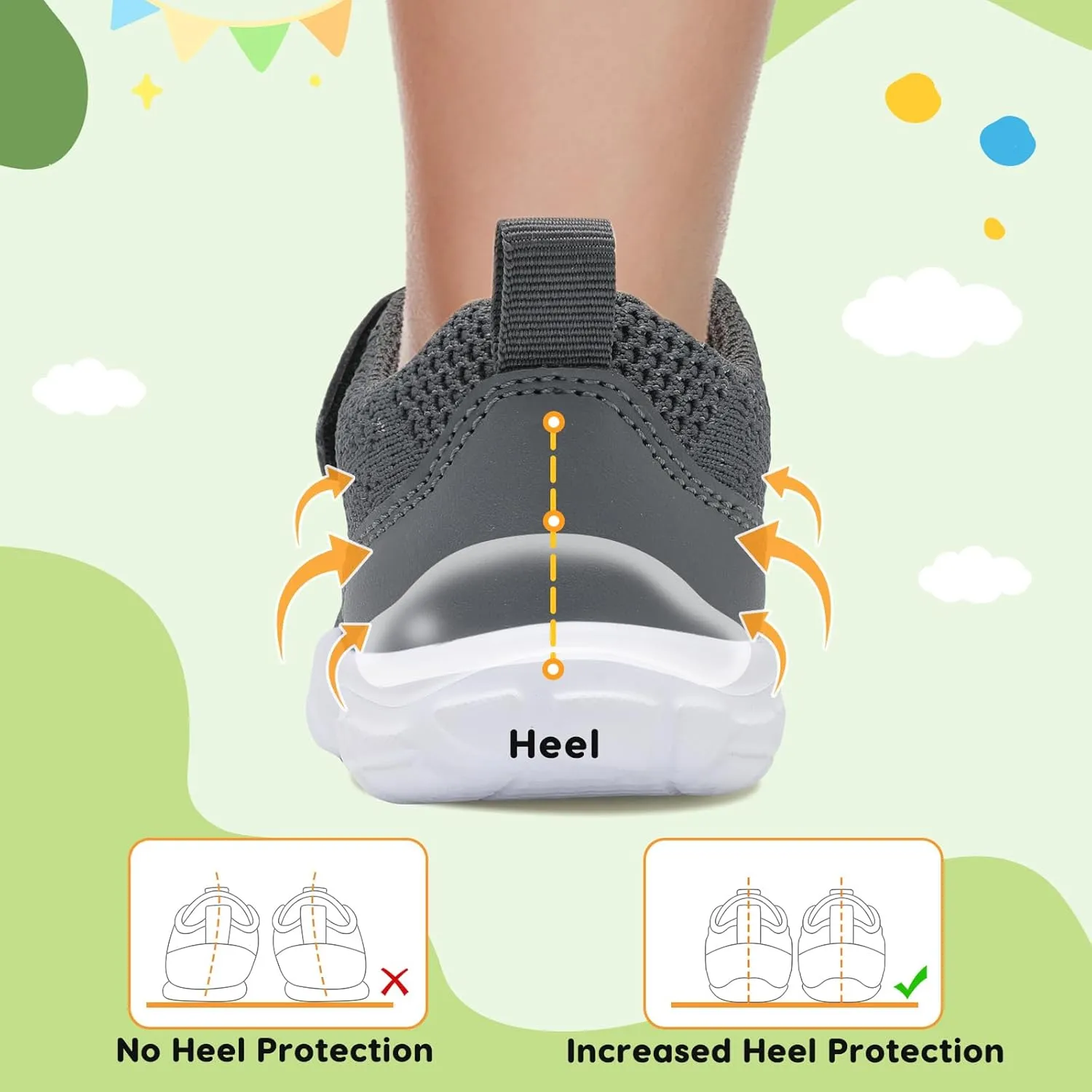 BARERUN Toddler Shoes Boys Girls Barefoot Shoes Kids Breathable Sneakers School Tennis Shoes Slip on Running Shoes Infant Toddler Walking Shoes