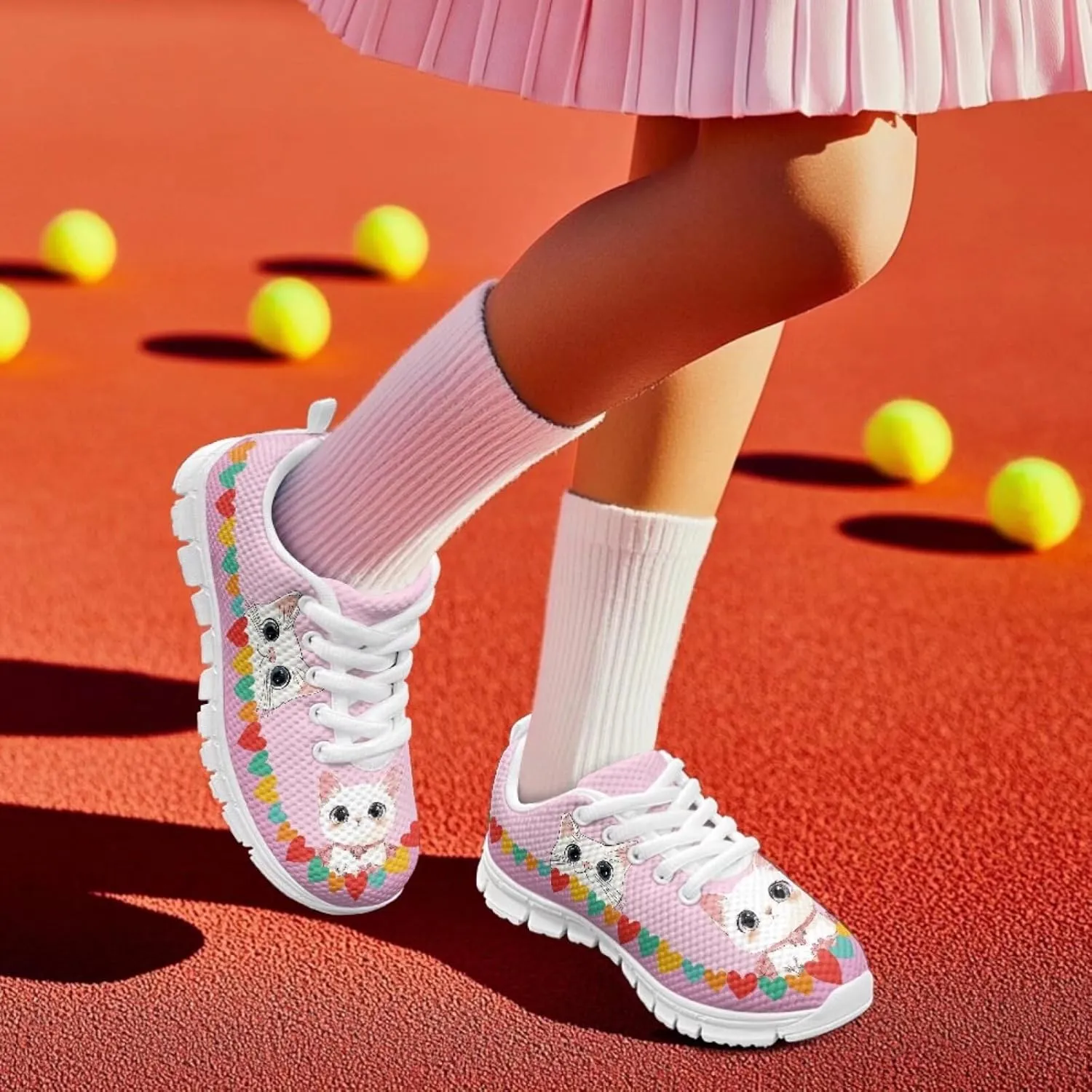 Belidome Boys Girls Kids Sneakers Knitted Mesh Sports Shoes Lightweight Breathable for Running Walking Hiking