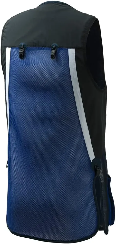 Beretta Men's Uniform Pro 20.20 Breathable Slim Fit Microsuede Patch Front Zip Competition Clay Shooting Mesh Vest w/ Pockets