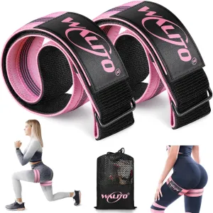 BFR Booty Bands for Women Glutes - Blood Flow Restriction Bands with Weekly Plan for Legs, Butt & Hip Building, Occlusion Bands for Workouts, Best Fabric Bands for Squat Butt & Thigh