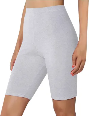Biker Shorts for Women Women's Knee Length Leggings High Waist Pants Workout Biker Slimming Athletic Gym Yoga Pants