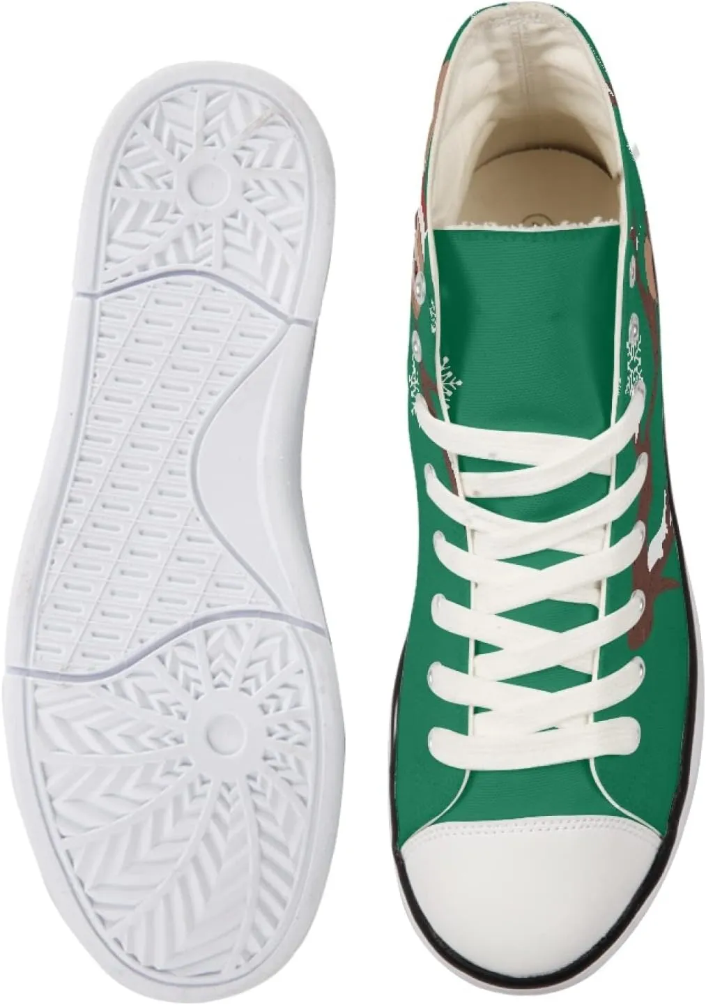 Canvas Shoes for Women High Top Canvas Sneakers Teens Girls Novelty Animal Print Sports Shoes Lightweight Lace ups Casual Walking Shoes