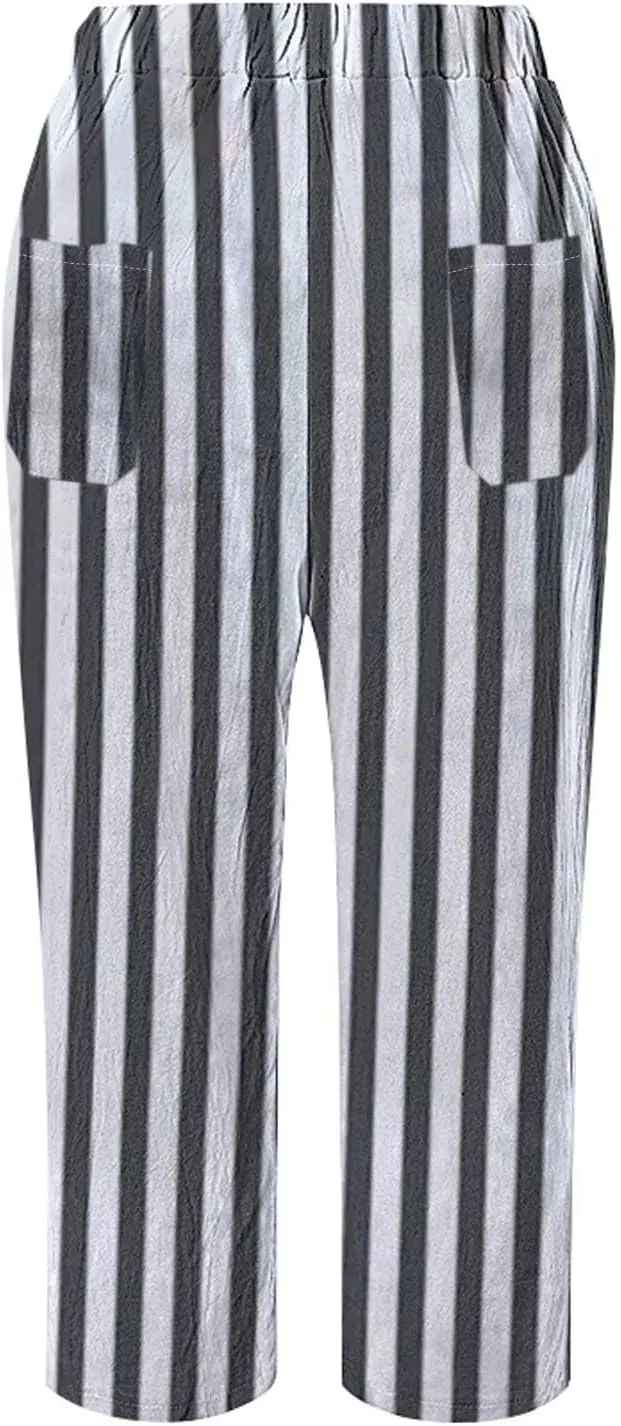 Capri Pants for Women Casual Drawstring Pants Beach Clothes Resort Wear for Women 2025 Yoga