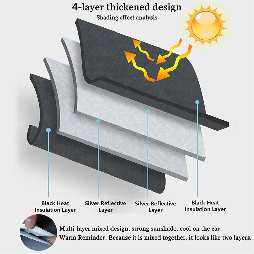 Car Window Shades for Buick Excelle XT Hatchback, Breathable Mesh Car Side Window Sun Shade Glare Privacy Car Window Sun Blocker Car Shades for Side Windows,Front Windshield