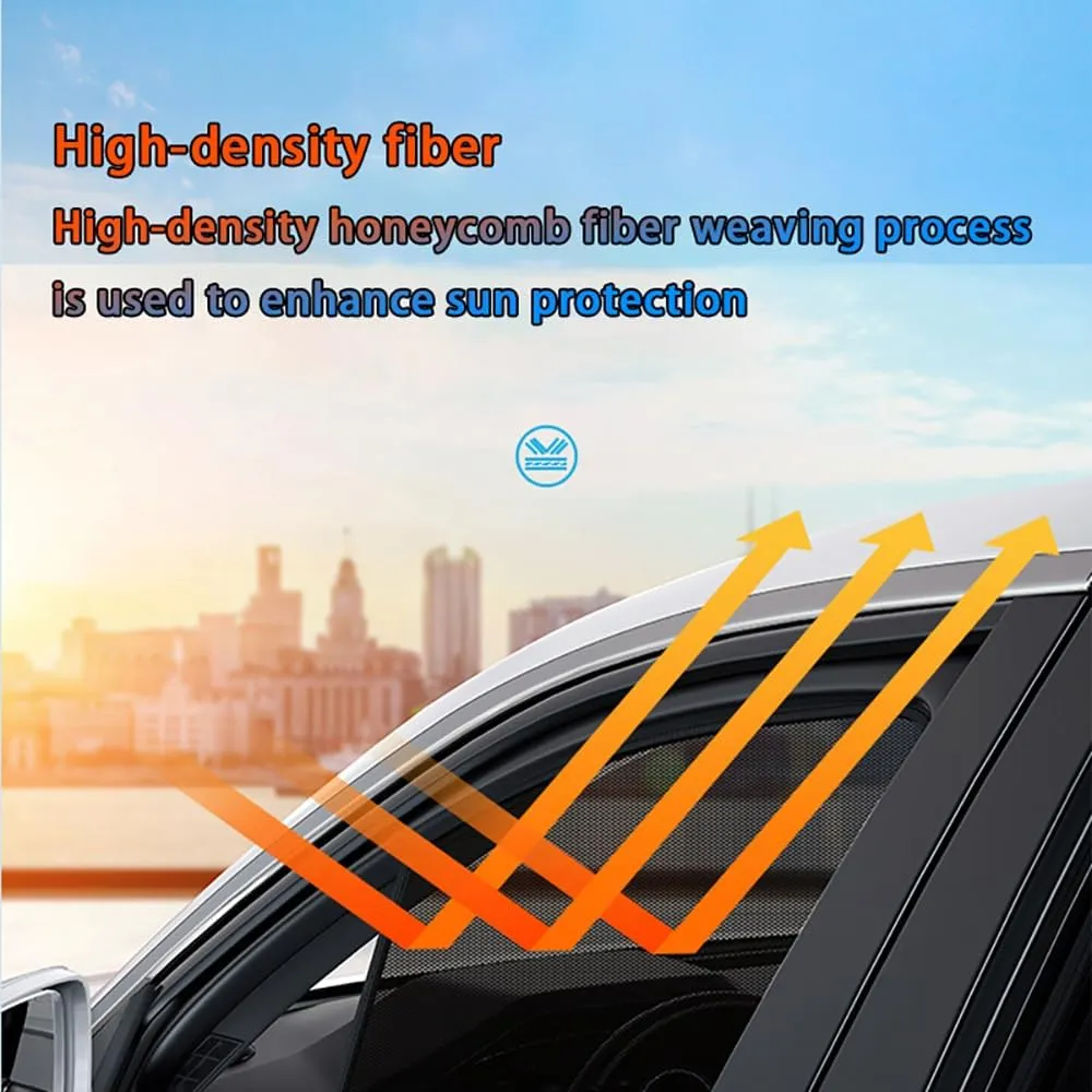Car Window Shades for Suzuki Super Vitra, Breathable Mesh Sun Shield Car Window Shade Sunshades Privacy Curtains Heat Block Car Side Window Sun Shade,7pcs Wholecar