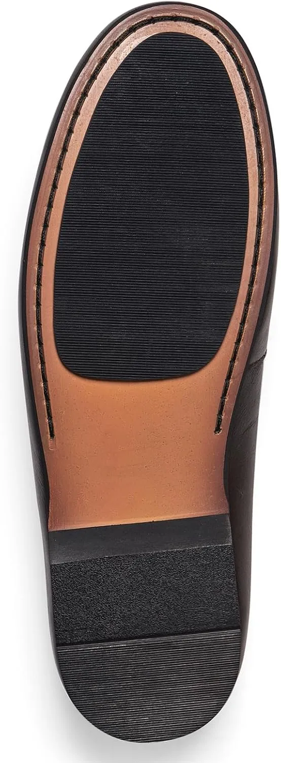 Carlos Santana Planeo Slides for Men | Leather Footbed | Rubber Outsole
