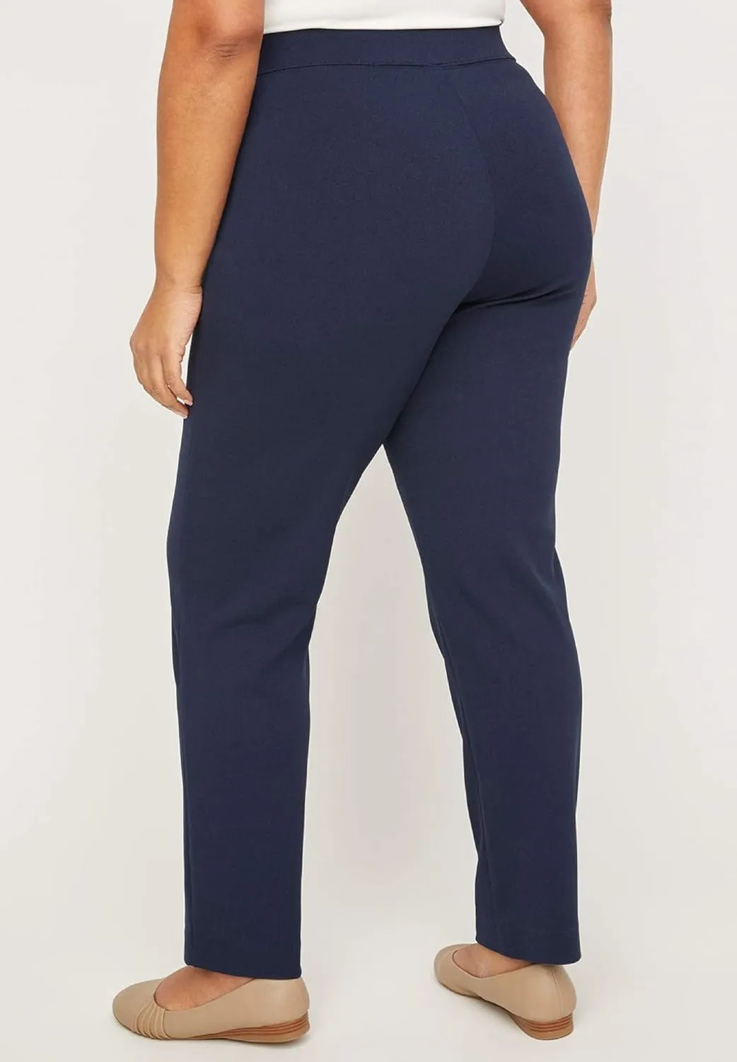 Catherines Women's Plus Size Crepe Knit Pull-On Pant
