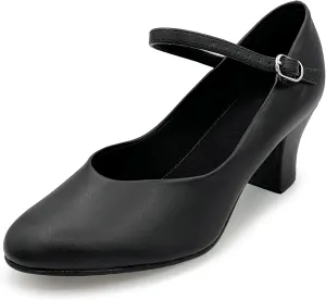 Charlene Character Shoes, 2" Heel, Leather Sole, Dance Shoes for Women, Ballroom, Salsa, Tango, Comfort - CH52