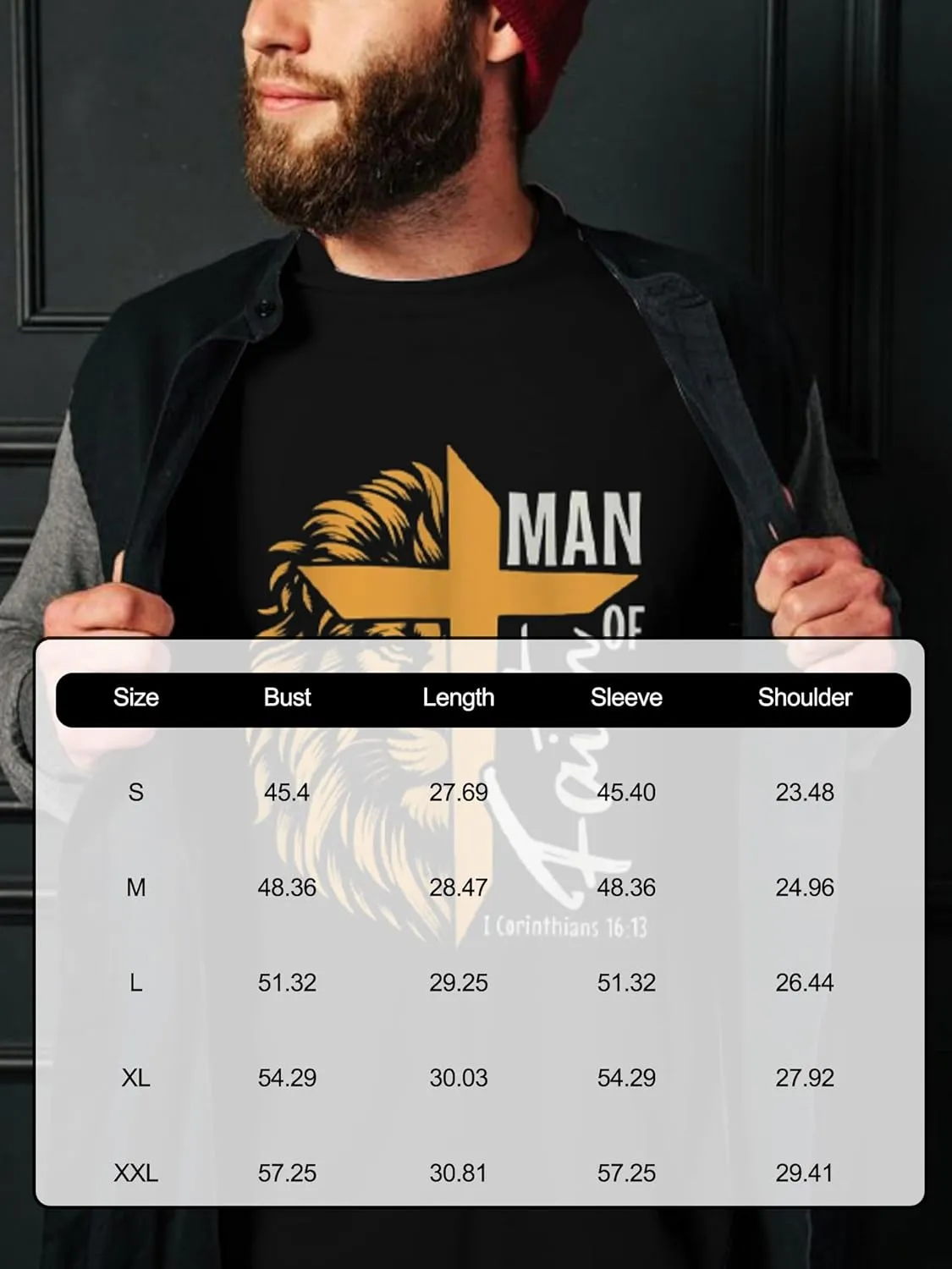 Christian Shirts for Men Inspirational God Faith Shirt Oversized Christian Faith Cross Tee Tops