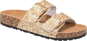 CLOVERLAY Women's Slide Sandals Casual Cork Footbed Platform Sandals Open Toe Slides