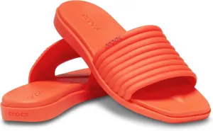 Crocs Women's Miami Slide Sandal, Lava, 6