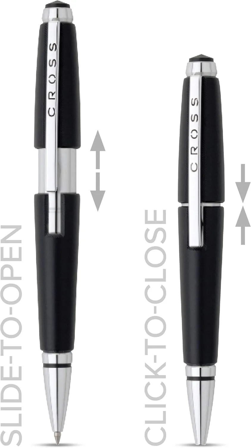 Cross Edge Gel Pen, Retractable, Medium 0.7 Mm, Black Ink, Black Barrel