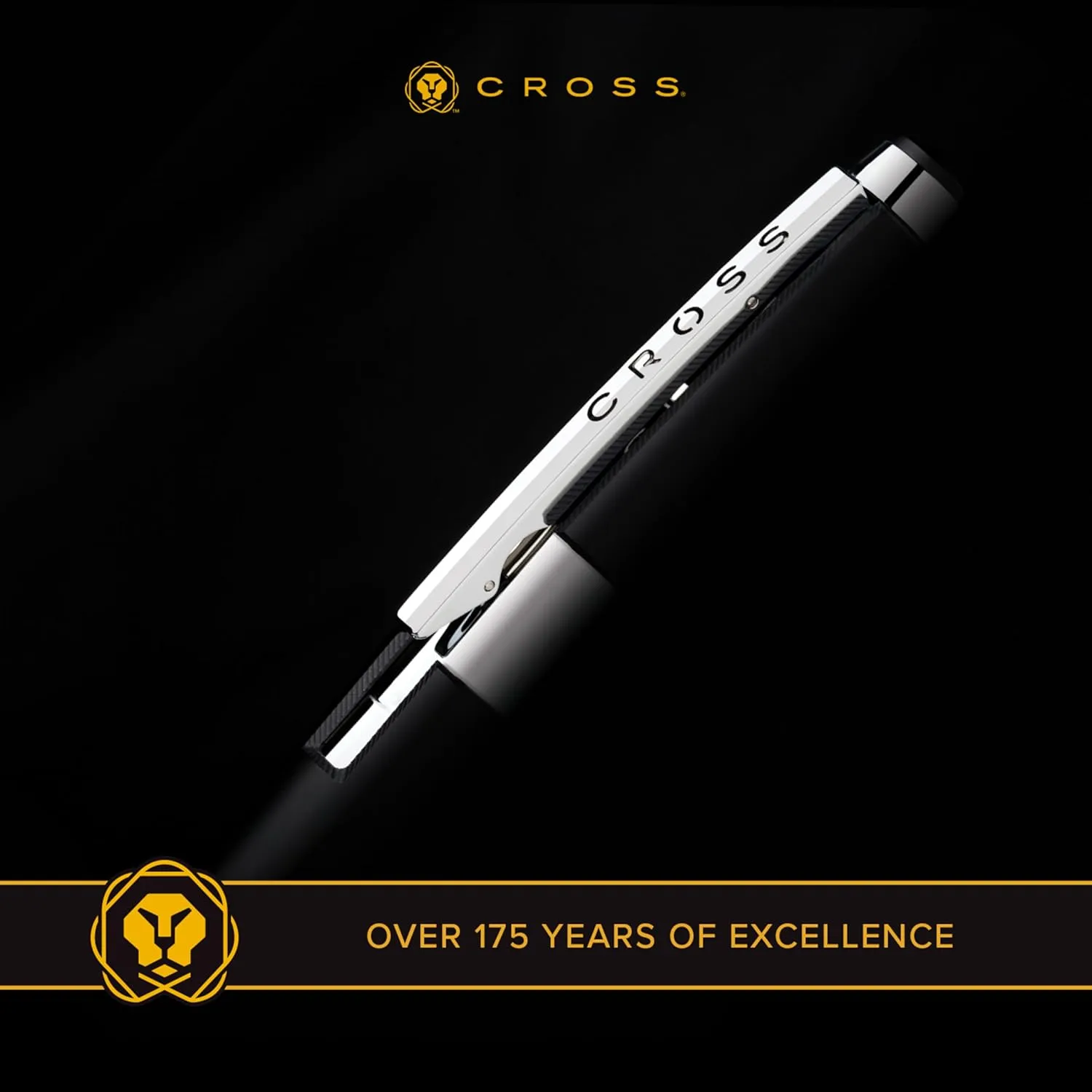 Cross Edge Refillable Rollerball Pen Presented in a Premium Gift Box - Medium Point, Black Ink, Matte Black