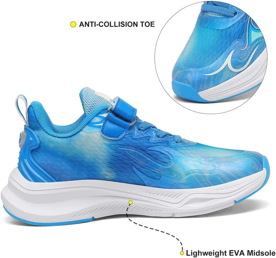 Dannto Boys Girls Sneakers Kids Shoes Lightweight Breathable Athletic Running Tennis Fitness Shoes Little Kid/Big Kid