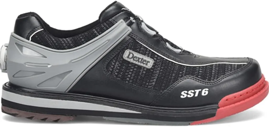 Dexter Mens SST 6 Hybrid BOA Wide Bowling Shoes Right Hand - Black/Knit 10.5