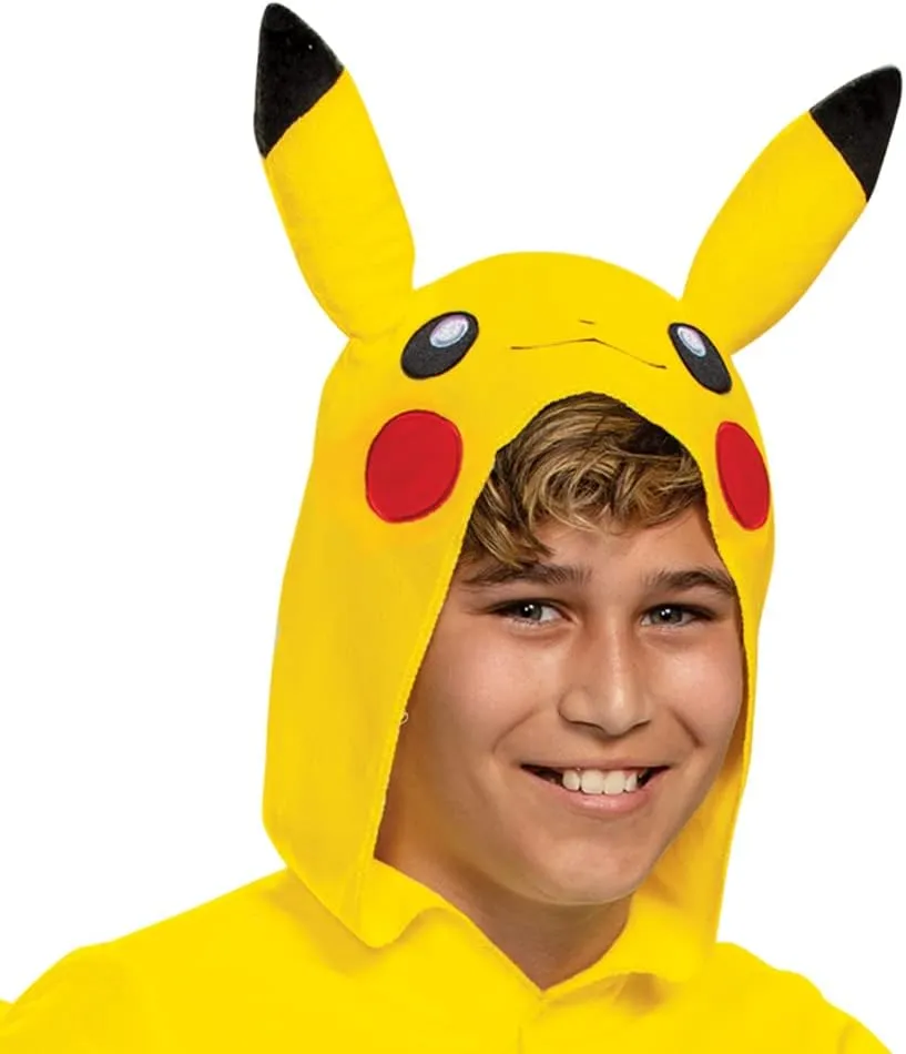 Disguise Pikachu Costume for Kids, Official Pokemon Costume Hooded Jumpsuit
