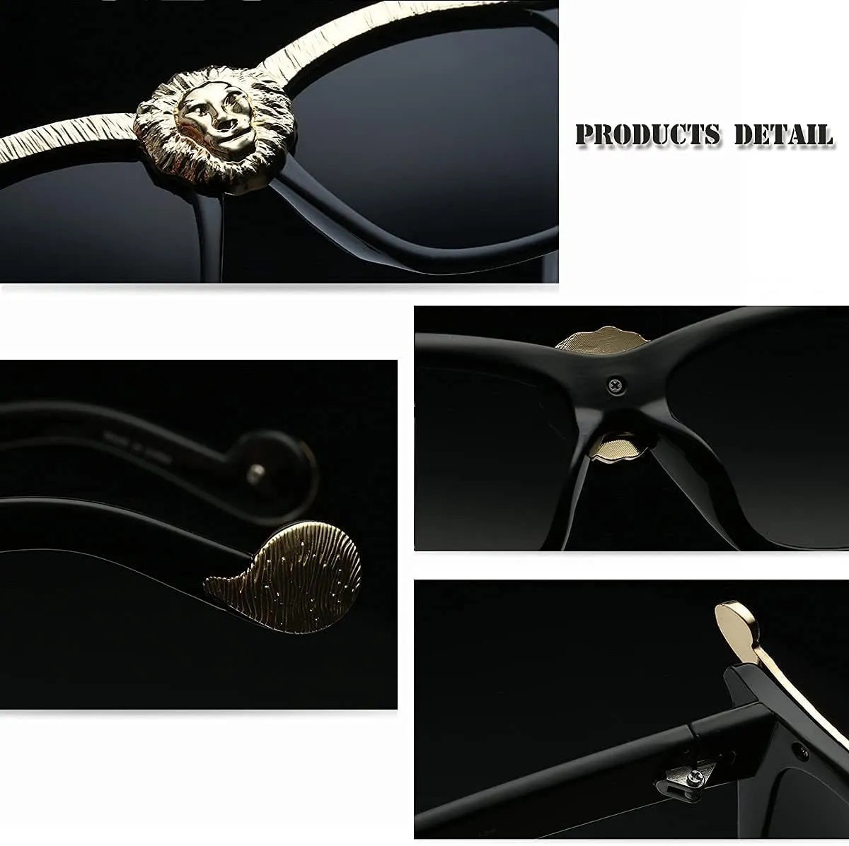 Dollger Square Oversized Sunglasses Flat Top Thick Plastic Super Dark Gangster Luxury Shades 57mm