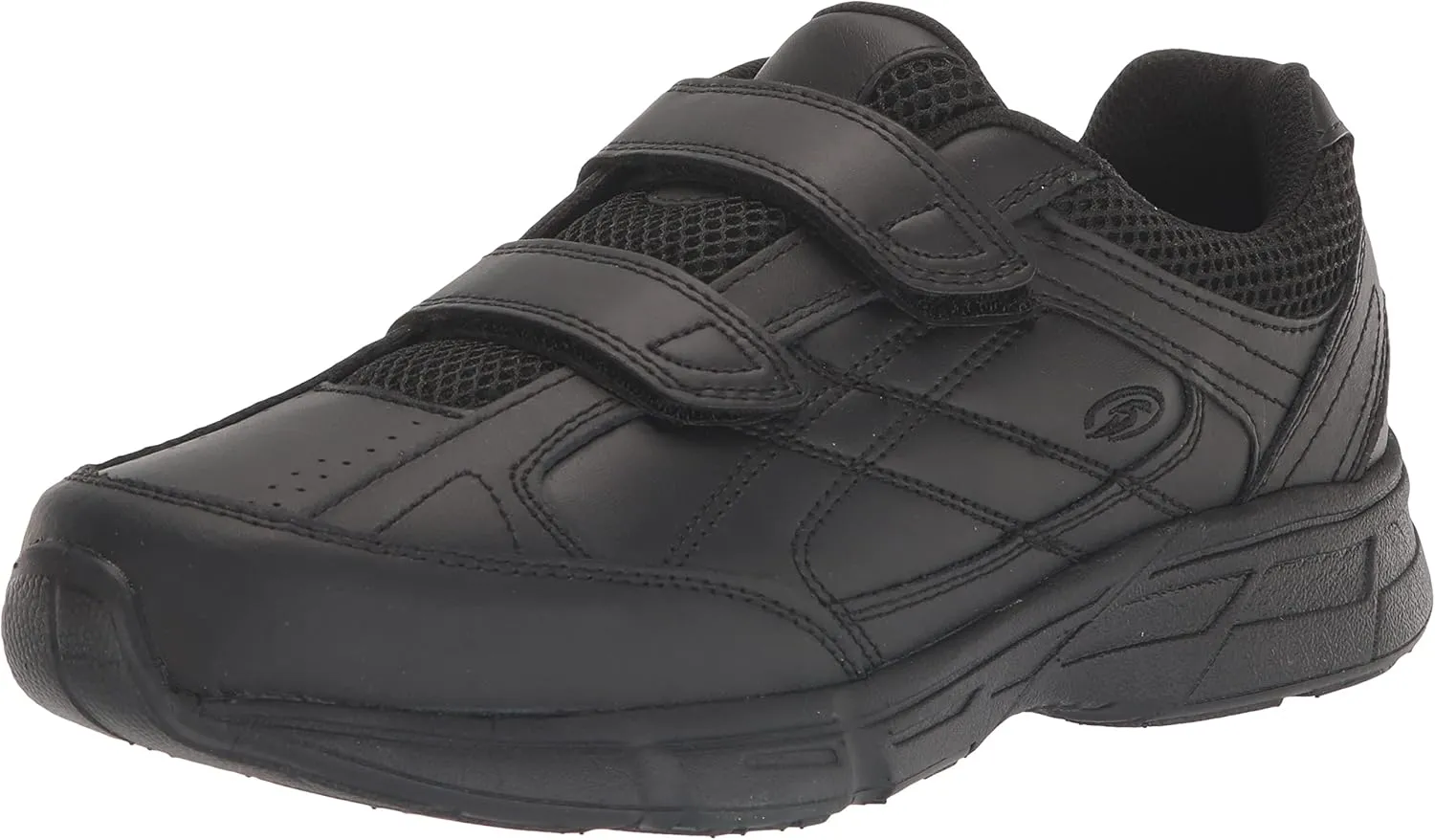Dr. Scholl's - Men's Brisk Light Weight Dual Dtrap Sneaker, Wide Width (10 Wide, Black)