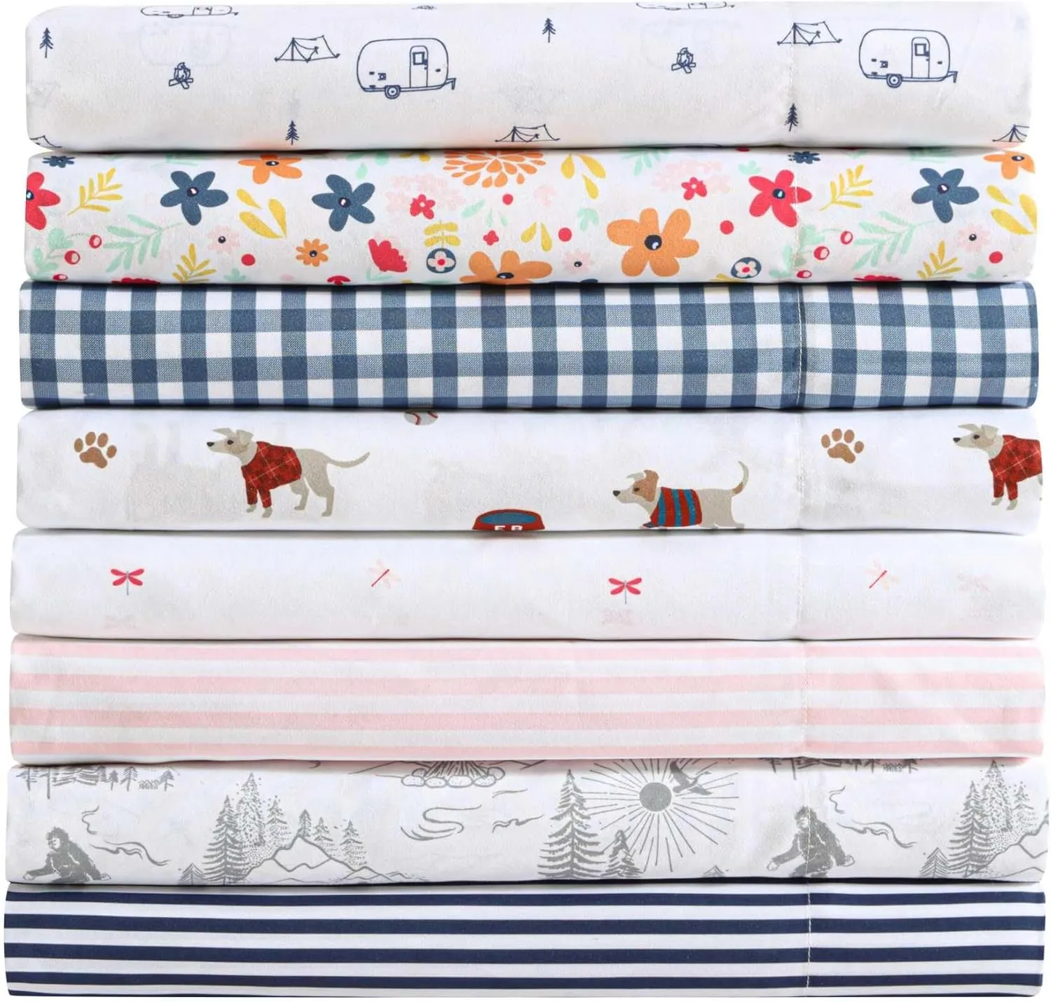 Eddie Bauer Kids - Twin Sheets, Stain-Resistant Toddler Bedding with Matching Sham(s), Super Soft, Ideal Girl Room Essentials (Colorful Floral Pink, Twin)
