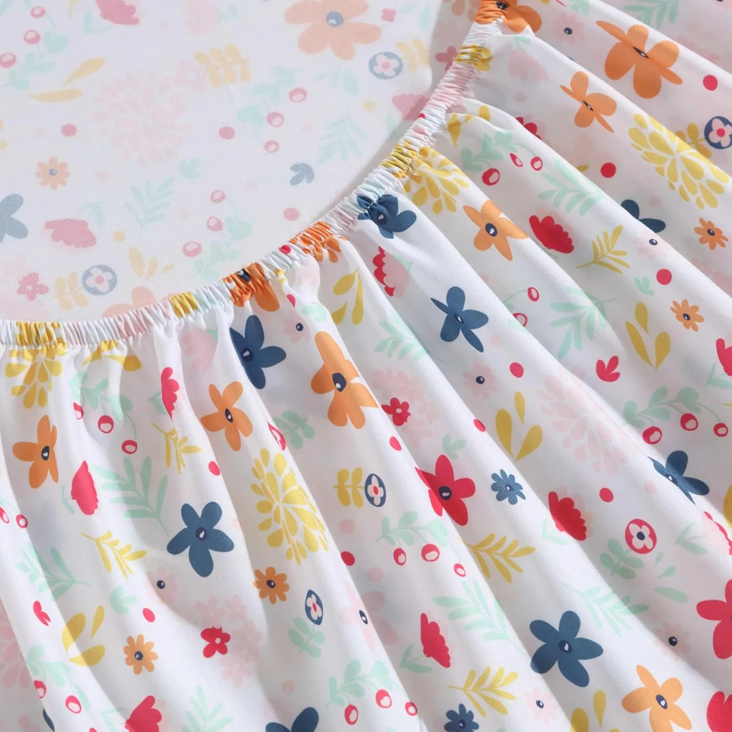 Eddie Bauer Kids - Twin Sheets, Stain-Resistant Toddler Bedding with Matching Sham(s), Super Soft, Ideal Girl Room Essentials (Colorful Floral Pink, Twin)