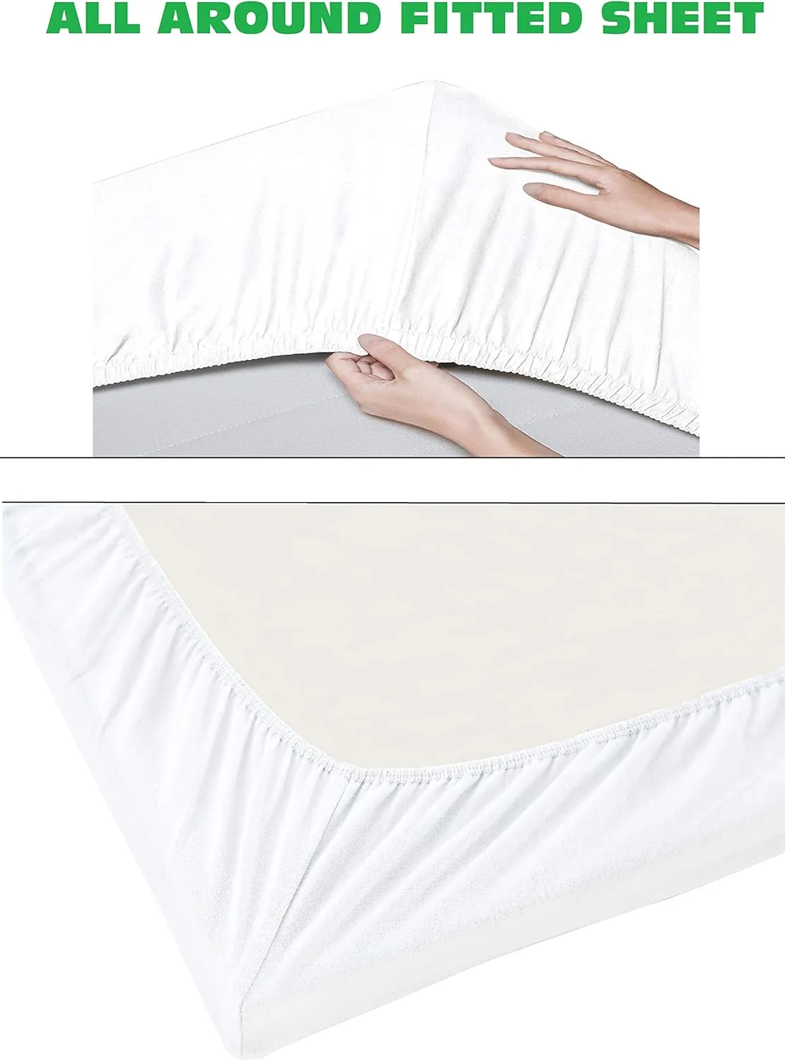 Elegant Comfort 1500 Premier Wrinkle & Fade Resistant Hotel Quality 4-Piece Bed Sheet Set Ultra Soft Luxurious Bed Sheet Set Includes Flat Sheet, Fitted Sheet and 2 Pillowcases