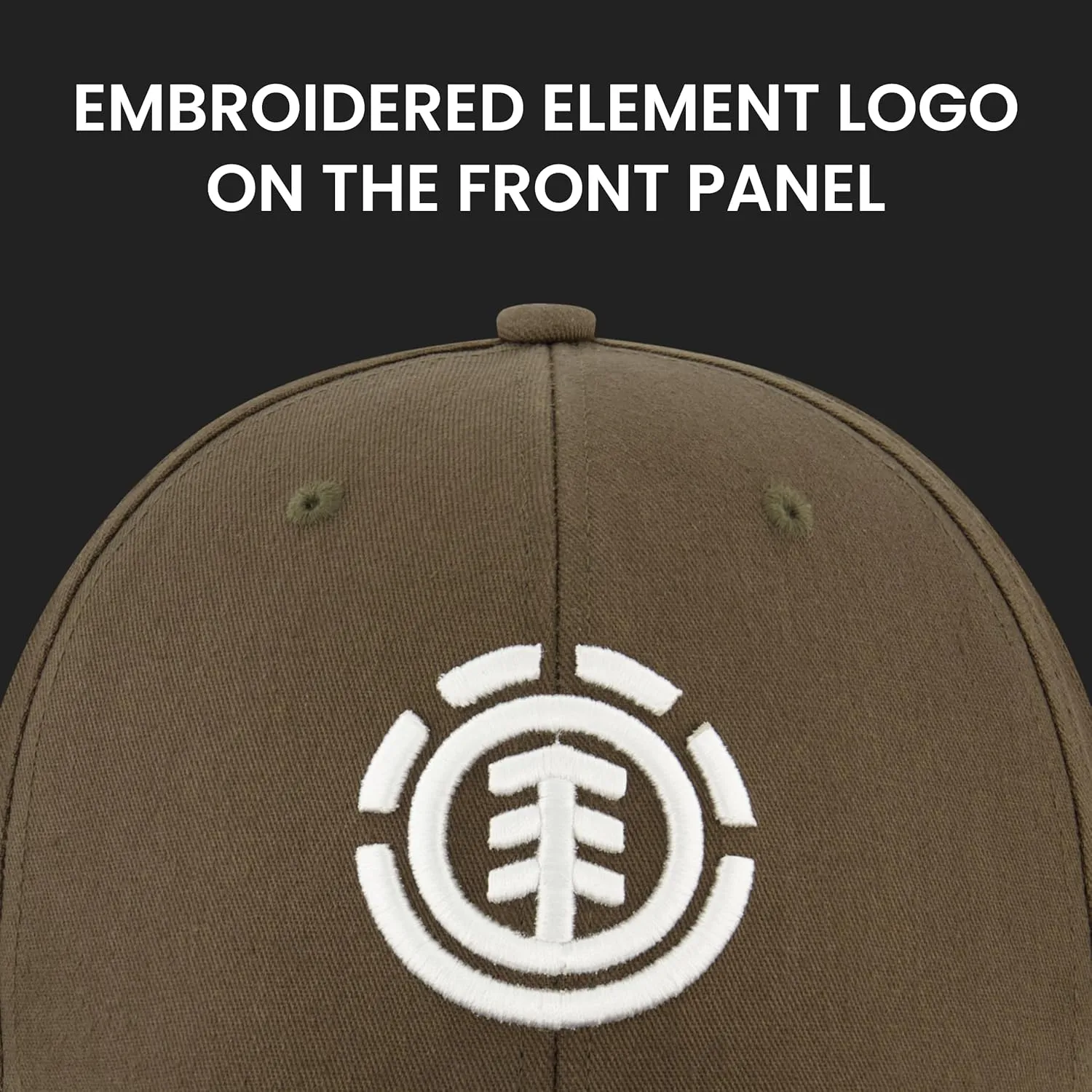 Element Baseball Hat, Adult Flex Fit Active Sport Cap with Curved Brim