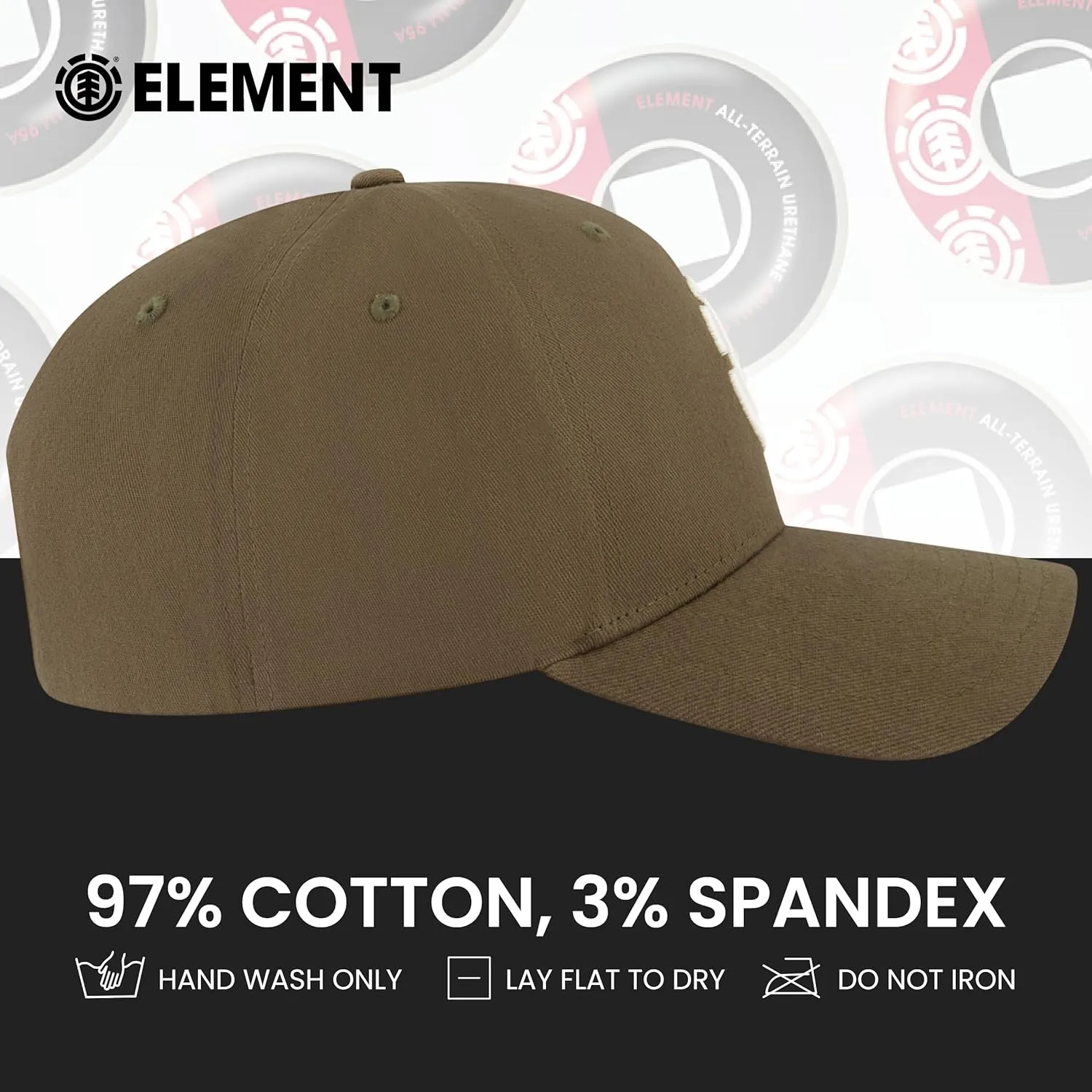 Element Baseball Hat, Adult Flex Fit Active Sport Cap with Curved Brim