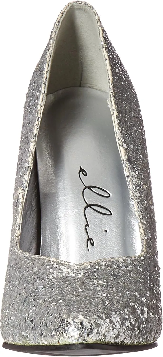Ellie Shoes Women's 511-Glitter Slide Pump