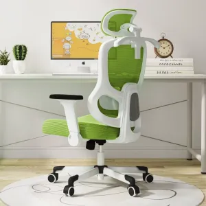 Ergonomic Office Chair Big Tall Reclining Gaming Chair Adjustable Lumbar Support 6D Armrest 6D Headrest Breathable Mesh Swivel Computer Chairs Home Task Desk Chair Wheels Coat Hanger Tilt Lock Green