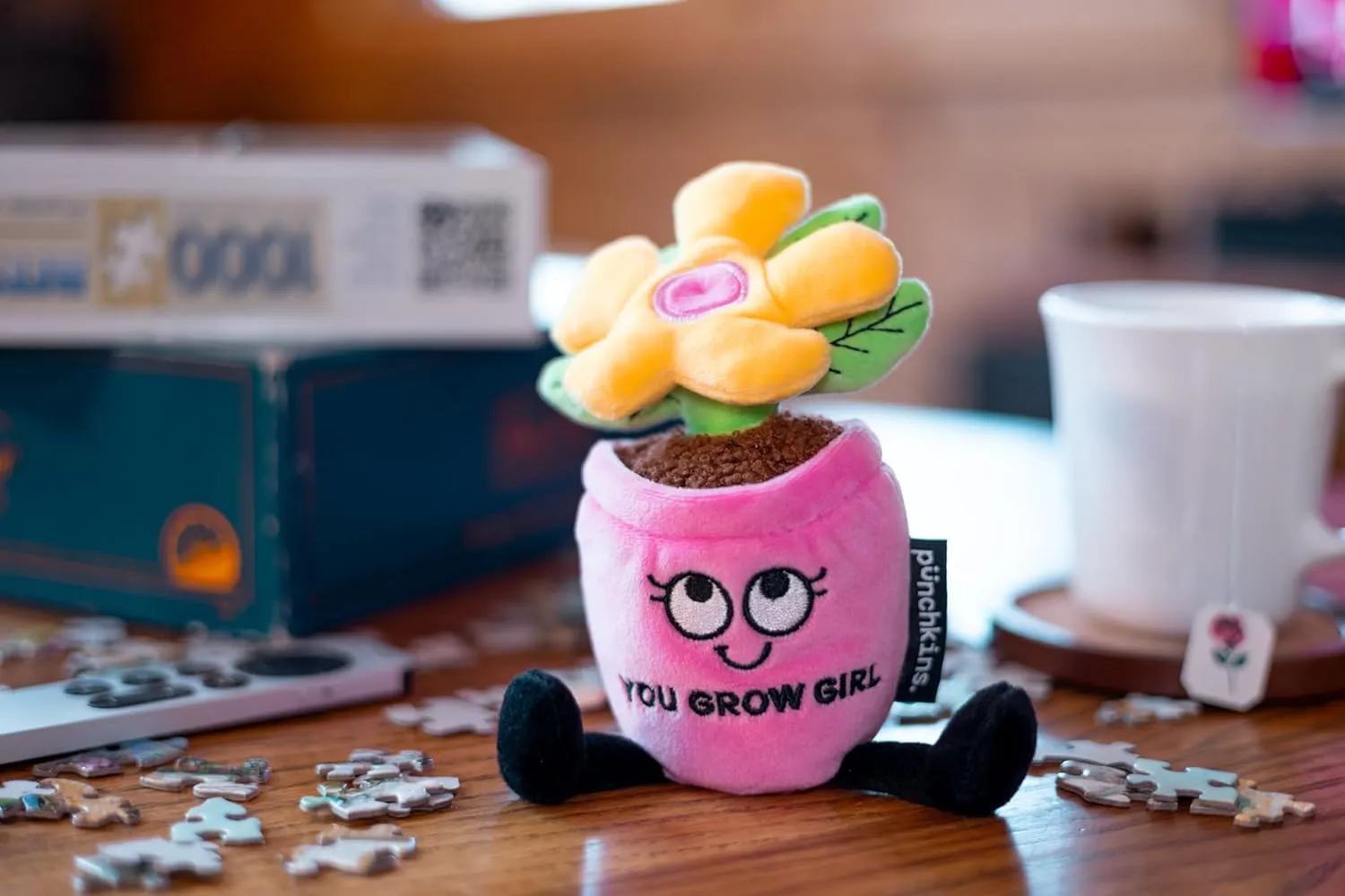 Flower Plushie - You Grow Girl Cute Flower Plush, Funny Plushie Gift for Kids