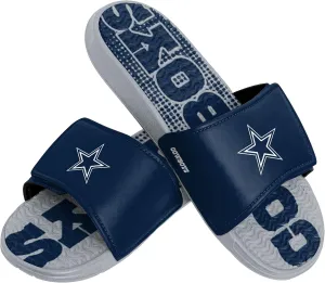 FOCO Dallas Cowboys NFL Mens Gradient Wordmark Gel Slide - XL