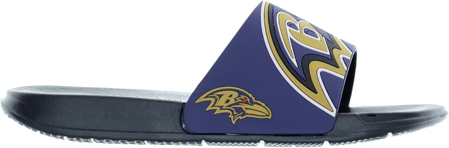 FOCO Men's NFL Big Logo Raised Slide