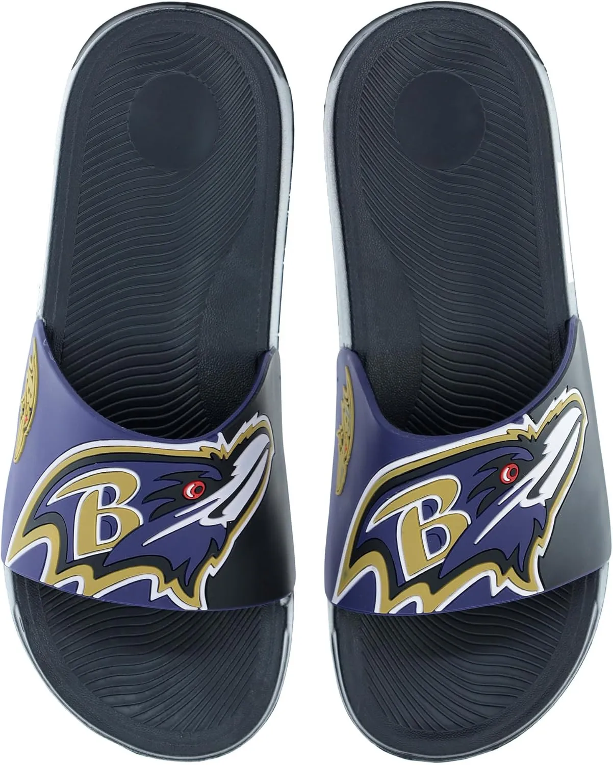 FOCO Men's NFL Big Logo Raised Slide