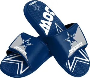 FOCO Men's NFL Team Logo Sport Shower Foam Slide Flip Flop Sandals