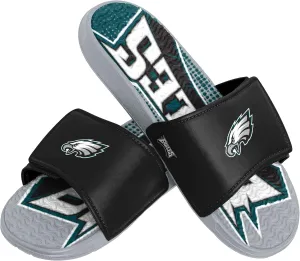 FOCO Philadelphia Eagles NFL Mens Gradient Wordmark Gel Slide - L