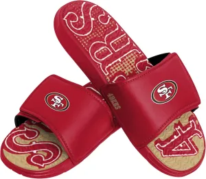 FOCO San Francisco 49ers NFL Mens Gradient Wordmark Gel Slide - L