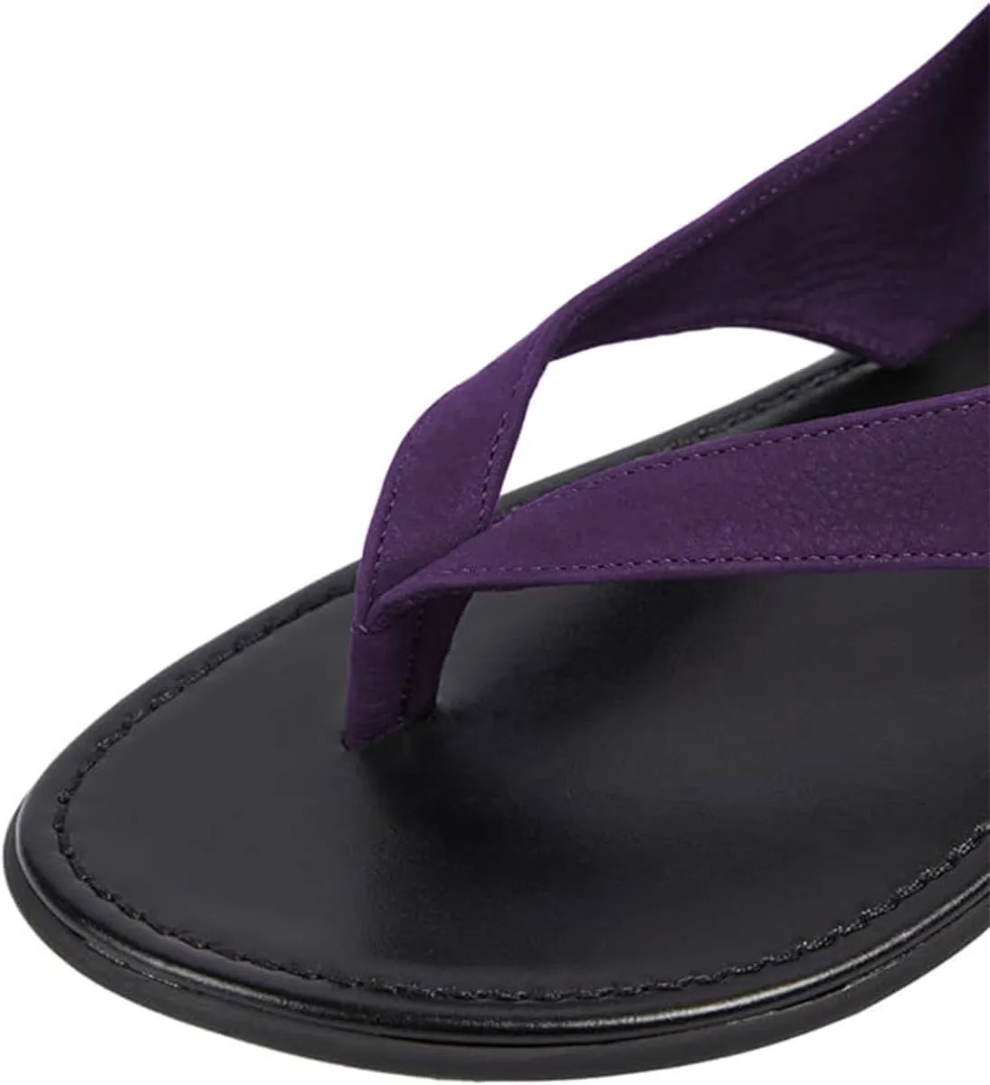 FOWT Women Split Round Toe Sandals Lace up Strappy Comfortable Flats Casual Summer Soft Flip Flop Shoes Size 4-16 US